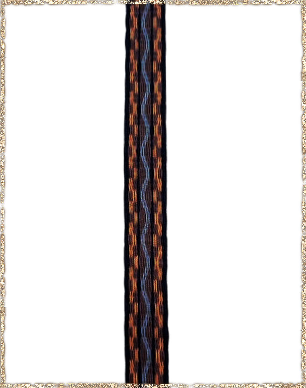 Brettchenborte nachtblau taubenblau schokobraun rost